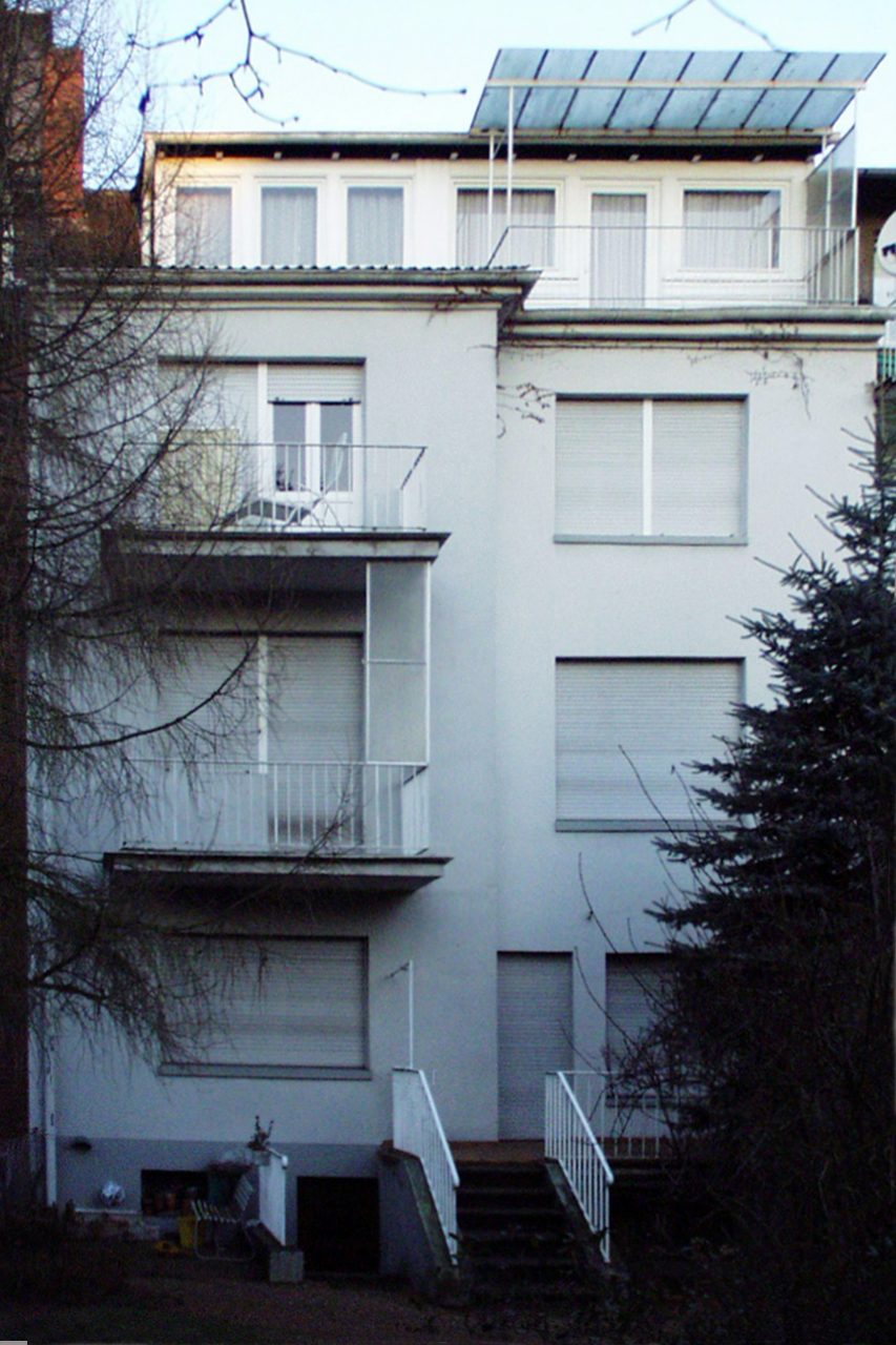 Sanierte Straßenfassade im Erphoviertel